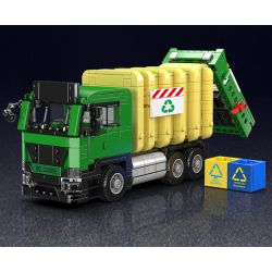 MouldKing 24088 Eco-Friendy Garbage Truck Xếp hình lắp ráp ghép mô hình Mini World: Xe chở rác thân thiện với môi trường