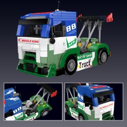 MouldKing 24095 Racing Truck Xếp hình lắp ráp ghép mô hình Thế giới thu nhỏ: Xe tải đua