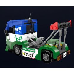 MouldKing 24095 Racing Truck Xếp hình lắp ráp ghép mô hình Thế giới thu nhỏ: Xe tải đua