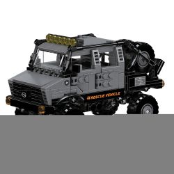 MouldKing 24102 Rescue Vehicle Xếp hình lắp ráp ghép mô hình Mini World: Xe cứu hộ