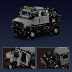 MouldKing 24102 Rescue Vehicle Xếp hình lắp ráp ghép mô hình Mini World: Xe cứu hộ