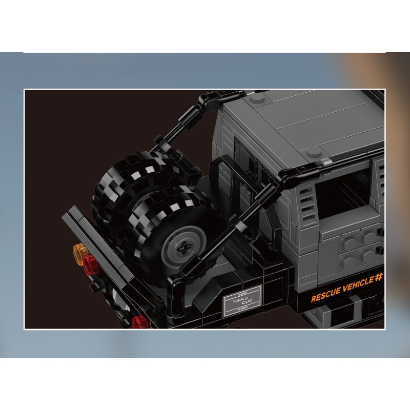 MouldKing 24102 Rescue Vehicle Xếp hình lắp ráp ghép mô hình Mini World: Xe cứu hộ