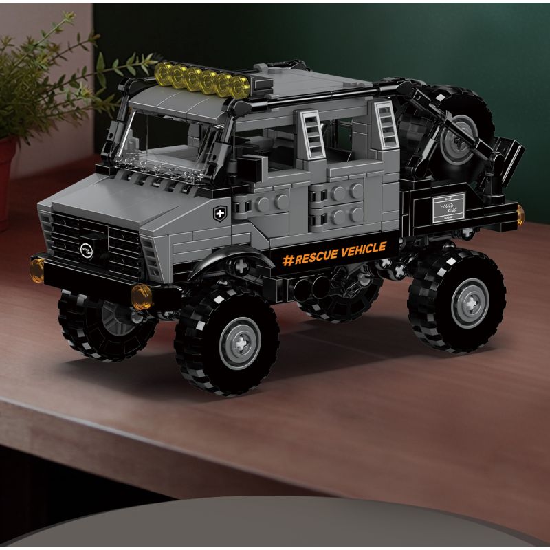 MouldKing 24102 Rescue Vehicle Xếp hình lắp ráp ghép mô hình Mini World: Xe cứu hộ