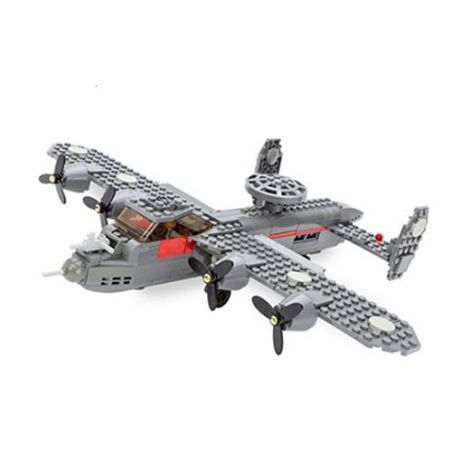 Kazi KY84007 84007 non  MÁY BAY CHỞ QUÂN bộ đồ chơi xếp lắp ráp ghép mô hình Field Army FIELD ARMY G-1 SCOUT Chiến Trường 281 khối