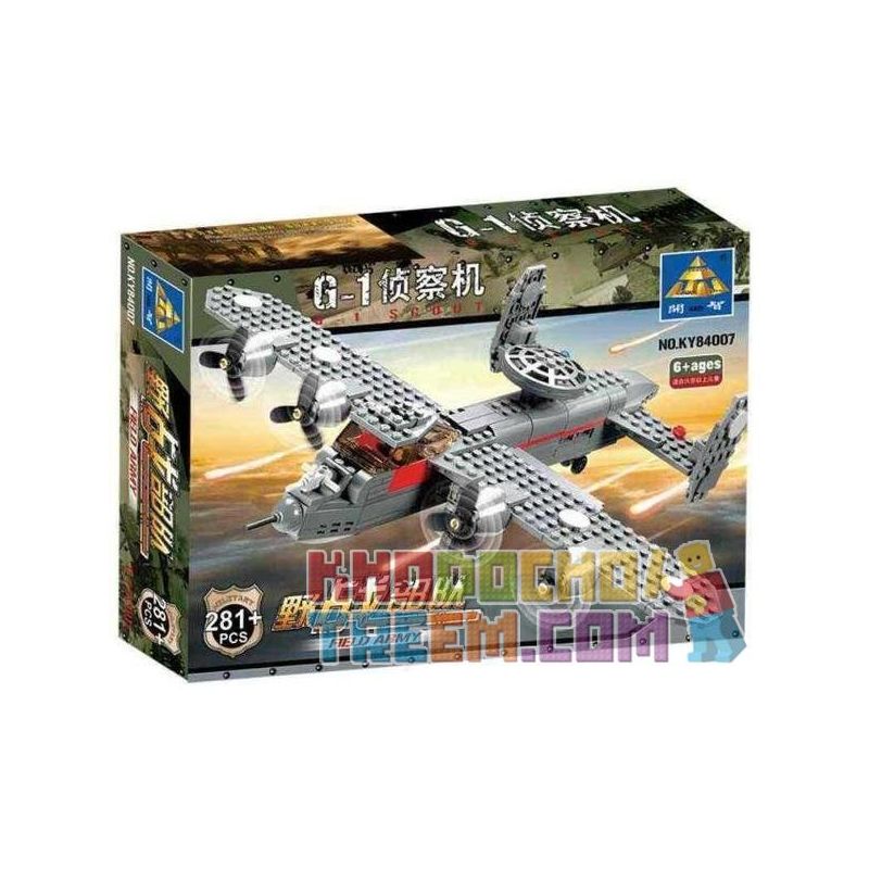 Kazi KY84007 84007 non  MÁY BAY CHỞ QUÂN bộ đồ chơi xếp lắp ráp ghép mô hình Field Army FIELD ARMY G-1 SCOUT Chiến Trường 281 khối Kazi KY84007 84007 non  MÁY BAY CHỞ QUÂN bộ đồ chơi xếp lắp ráp ghép mô hình Field Army FIELD ARMY G-1 SCOUT Chiến Trường 281 khối