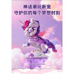 Pleyerid M38-P8089 Dream Unicorn Xếp hình lắp ráp ghép mô hình kỳ lân tưởng tượng