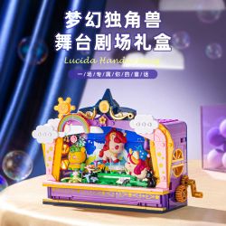 Pleyerid M38-P8090 Xếp hình lắp ráp ghép mô hình Nhà hát sân khấu Fantasy Unicorn