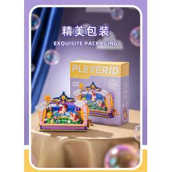 Pleyerid M38-P8090 Xếp hình lắp ráp ghép mô hình Nhà hát sân khấu Fantasy Unicorn