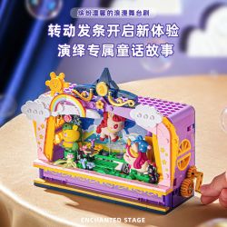 Pleyerid M38-P8090 Xếp hình lắp ráp ghép mô hình Nhà hát sân khấu Fantasy Unicorn