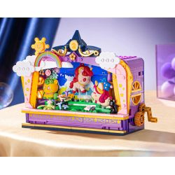 Pleyerid M38-P8090 Xếp hình lắp ráp ghép mô hình Nhà hát sân khấu Fantasy Unicorn