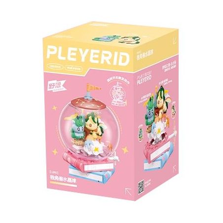 Pleyerid M38-P8088 Xếp hình lắp ráp ghép mô hình Quả cầu pha lê kỳ lân tưởng tượng