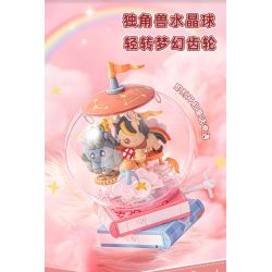 Pleyerid M38-P8088 Xếp hình lắp ráp ghép mô hình Quả cầu pha lê kỳ lân tưởng tượng