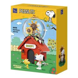 Pantasy 86918 Peanuts Snoopy Xếp hình lắp ráp ghép mô hình ngôi nhà màu đỏ snoopy