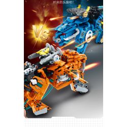 IM.Master QIHUI 6861 Xếp hình lắp ráp ghép mô hình Bậc thầy về máy móc: Máy chiến đấu thủy lực Blue Bullmon