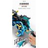 IM.Master QIHUI 6861 Xếp hình lắp ráp ghép mô hình Bậc thầy về máy móc: Máy chiến đấu thủy lực Blue Bullmon