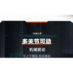 IM.Master QIHUI 6861 Xếp hình lắp ráp ghép mô hình Bậc thầy về máy móc: Máy chiến đấu thủy lực Blue Bullmon