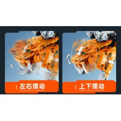 IM.Master QIHUI 6861 Xếp hình lắp ráp ghép mô hình Bậc thầy về máy móc: Máy chiến đấu thủy lực Blue Bullmon