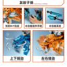 IM.Master QIHUI 6861 Xếp hình lắp ráp ghép mô hình Bậc thầy về máy móc: Máy chiến đấu thủy lực Blue Bullmon