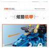 IM.Master QIHUI 6861 Xếp hình lắp ráp ghép mô hình Bậc thầy về máy móc: Máy chiến đấu thủy lực Blue Bullmon