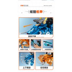 IM.Master QIHUI 6862 Xếp hình lắp ráp ghép mô hình Bậc thầy về máy móc: Máy chiến đấu thủy lực Sabretooth Tiger