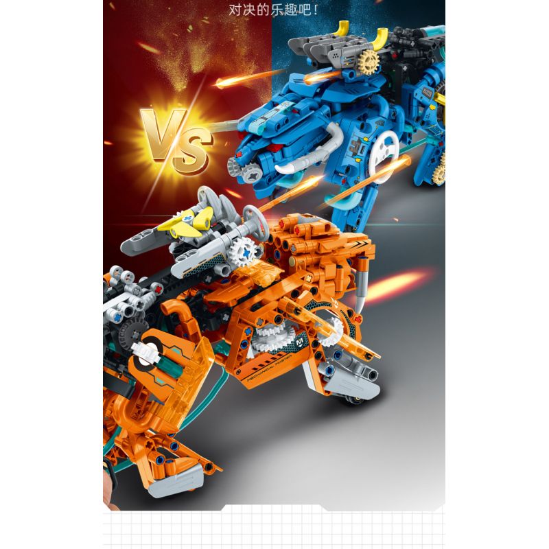 IM.Master QIHUI 6862 Xếp hình lắp ráp ghép mô hình Bậc thầy về máy móc: Máy chiến đấu thủy lực Sabretooth Tiger