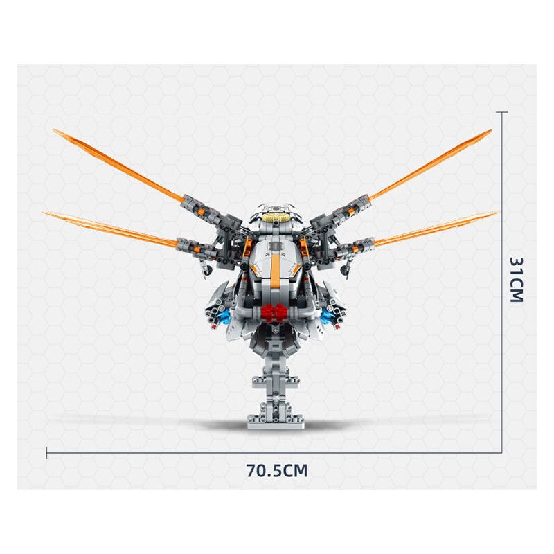 IM.Master QIHUI 6817 Xếp hình lắp ráp ghép mô hình Bậc thầy về máy móc không gian Mecha Tàu vũ trụ
