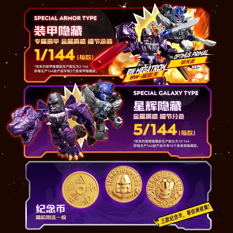 BLOKEES 71406 Xếp hình lắp ráp ghép mô hình Transformers Star Edition Tập 6 Máy chiến tranh Hộp mù