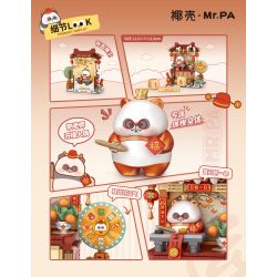 coconut shell 7213 Xếp hình lắp ráp ghép mô hình Mr.PA Cái cào nhỏ mang lại may mắn