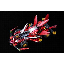 Souzosha F3614 Xếp hình lắp ráp ghép mô hình Tốc độ​​: Ngọn lửa đỏ rực bầu trời 4x4