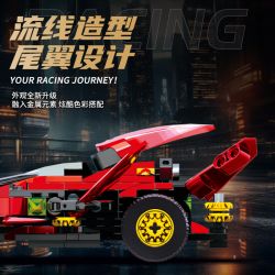 Souzosha F3614 Xếp hình lắp ráp ghép mô hình Tốc độ​​: Ngọn lửa đỏ rực bầu trời 4x4