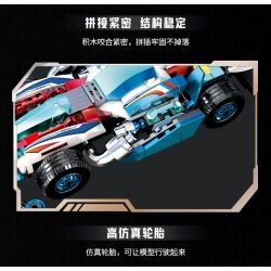 Souzosha F3615 Xếp hình lắp ráp ghép mô hình Tốc độ thần tốc: Chishuang Qingyu 4x4