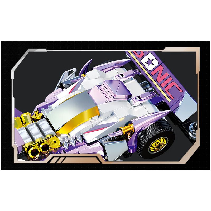 Souzosha F3616 Xếp hình lắp ráp ghép mô hình Tốc độ​​: Purple Shadow Phantom Blade 4WD