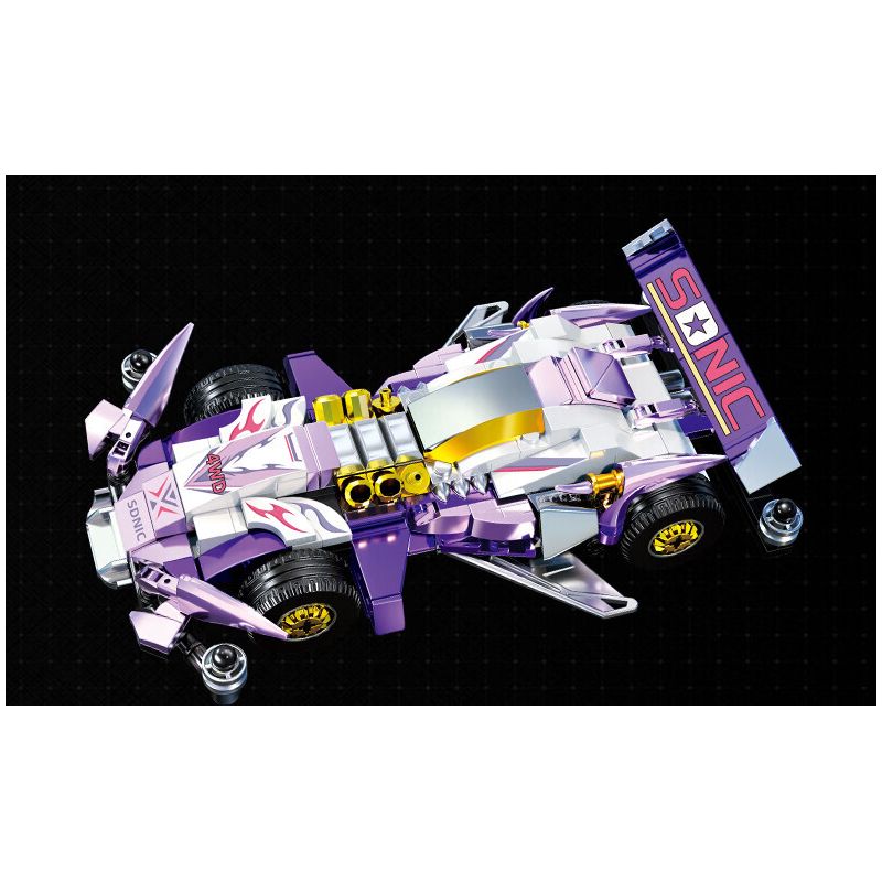 Souzosha F3616 Xếp hình lắp ráp ghép mô hình Tốc độ​​: Purple Shadow Phantom Blade 4WD