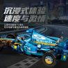 Souzosha F3608 Xếp hình lắp ráp ghép mô hình Xe đua công thức 1 màu xanh