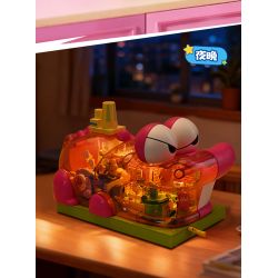 Keeppley K20642 Xếp hình lắp ráp ghép mô hình Crayon Shin-chan: Nhà máy bánh quy núi cá sấu