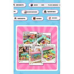 Keeppley K20642 Xếp hình lắp ráp ghép mô hình Crayon Shin-chan: Nhà máy bánh quy núi cá sấu