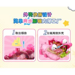 Keeppley K20642 Xếp hình lắp ráp ghép mô hình Crayon Shin-chan: Nhà máy bánh quy núi cá sấu