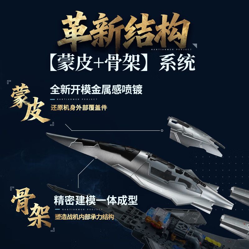 Keeppley 23045 Xếp hình lắp ráp ghép mô hình Dự án Nantianmen: Máy bay chiến đấu không gian và không gian Baidi 1:53