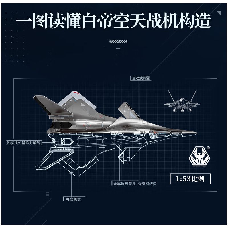 Keeppley 23045 Xếp hình lắp ráp ghép mô hình Dự án Nantianmen: Máy bay chiến đấu không gian và không gian Baidi 1:53