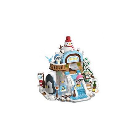 Keeppley K21409 Xếp hình lắp ráp ghép mô hình Hành trình tuyệt vời của Halolo: Khu nghỉ dưỡng trượt tuyết Ihao