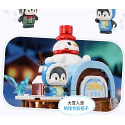 Keeppley K21409 Xếp hình lắp ráp ghép mô hình Hành trình tuyệt vời của Halolo: Khu nghỉ dưỡng trượt tuyết Ihao