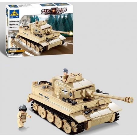 Kazi KY82011 82011 non  XE TĂNG ĐỨC CON HỔ bộ đồ chơi xếp lắp ráp ghép mô hình Century Military CENTURY MILITARY TIGER Quân Đội Thế Kỷ 995 khối