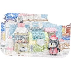 Keeppley K21409 Xếp hình lắp ráp ghép mô hình Hành trình tuyệt vời của Halolo: Khu nghỉ dưỡng trượt tuyết Ihao