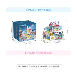 Keeppley K21409 Xếp hình lắp ráp ghép mô hình Hành trình tuyệt vời của Halolo: Khu nghỉ dưỡng trượt tuyết Ihao