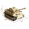 Kazi KY82011 82011 non  XE TĂNG ĐỨC CON HỔ bộ đồ chơi xếp lắp ráp ghép mô hình Century Military CENTURY MILITARY TIGER Quân Đội Thế Kỷ 995 khối
