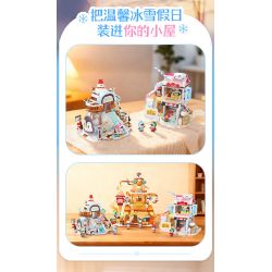 Keeppley K21410 Xếp hình lắp ráp ghép mô hình Hành trình kỳ diệu của Halolo: Tắm sữa ấm