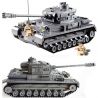 Kazi KY82010 82010 non  XE TĂNG ĐỨC CON BÁO 4 bộ đồ chơi xếp lắp ráp ghép mô hình Century Military CENTURY MILITARY PANZERKAMPFWAGEN IV Quân Đội Thế Kỷ 1193 khối