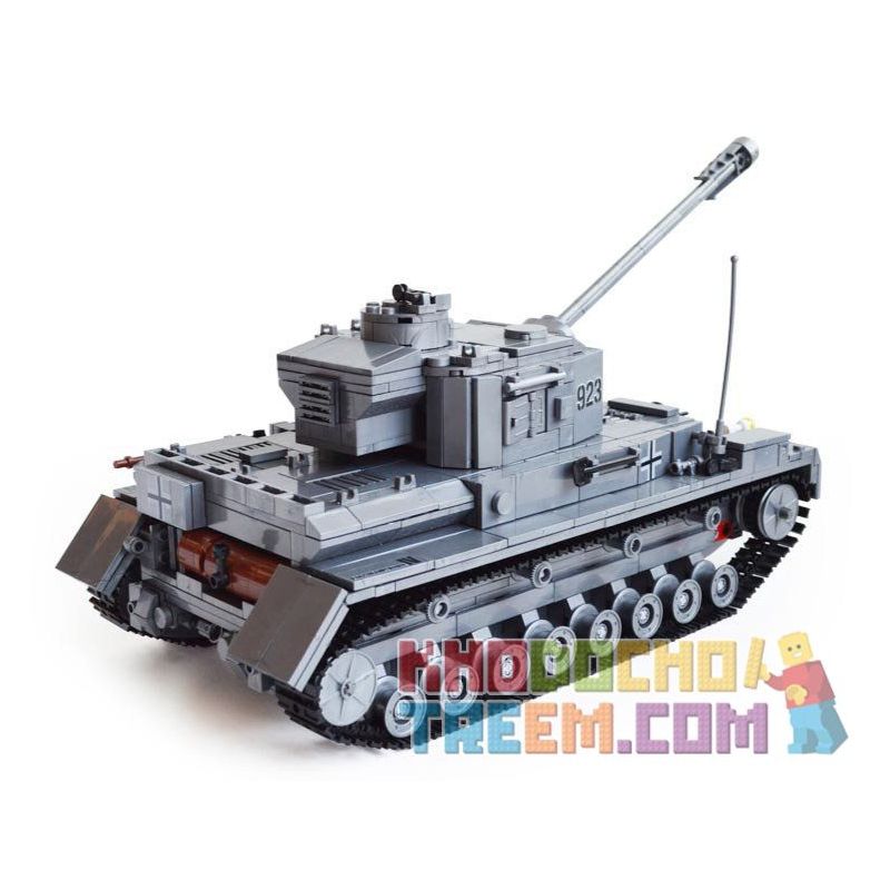 Kazi KY82010 82010 non  XE TĂNG ĐỨC CON BÁO 4 bộ đồ chơi xếp lắp ráp ghép mô hình Century Military CENTURY MILITARY PANZERKAMPFWAGEN IV Quân Đội Thế Kỷ 1193 khối