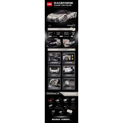 GULY 10657 Xếp hình lắp ráp ghép mô hình Xe thể thao Utopia Navigator 657 tỷ lệ 1:8