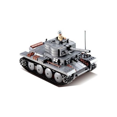 Kazi KY82009 82009 non  XE TĂNG ĐỨC CON BÁO 2 bộ đồ chơi xếp lắp ráp ghép mô hình Century Military CENTURY MILITARY PZKPFW-II Quân Đội Thế Kỷ 868 khối